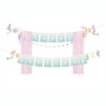 Γιρλάντα Happy Birthday - Γοργόνα Παστέλ 430cm