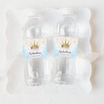 Ετικέτες για μπουκάλια - Κορώνα αγόρι (8 τεμ)