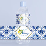 Ετικέτες για μπουκάλια νερού - Mediterranean Λεμόνι (8 τεμ)