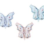 Σετ Μπαλόνια Πεταλούδα Παστέλ 9" (3τεμ)