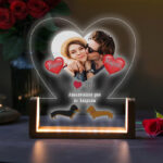 Φωτιστικό led για Ζευγάρι με Φωτογραφία - Σκυλάκια