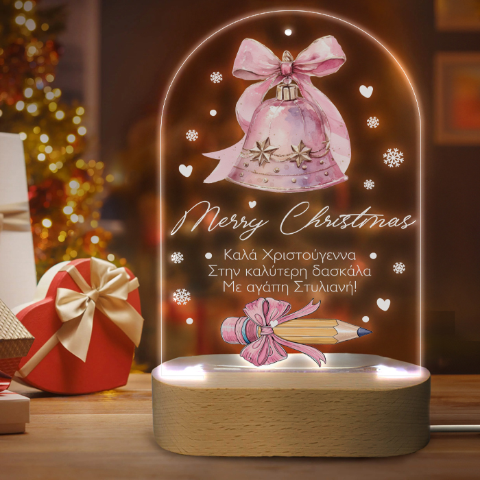 fotistiko-led-me-basi-gia-daskala-pinky-pencil Φωτιστικό led με βάση για Δασκάλα - Pinky Pencil - Image 1