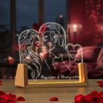 Φωτιστικό led με βάση - Kissing Couple