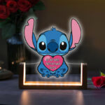 Φωτιστικό led με βάση - Τερατάκι Stitch