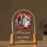 Φωτιστικό led με φωτογραφία - Κάδρο με Τριαντάφυλλα