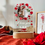 Φωτιστικό led με φωτογραφία - Τριαντάφυλλα