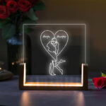 Φωτιστικό led με ονόματα - One line Love