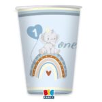 Γαλάζια Ποτήρια Χάρτινα - One ελεφαντάκι (8 τεμ)