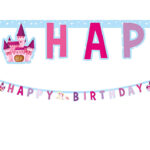 Γιρλάντα "Happy Birthday" Μονόκερος και Κάστρο 1,85m