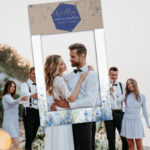 Κάδρο Photo Booth Γάμου - Dusty Blue