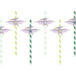 Καλαμάκια χάρτινα Δεινόσαυρος Πτεροδάκτυλος (6 τεμ)