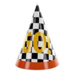 Καπελάκια πάρτυ καρό GO (6 τεμ)