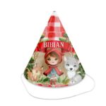 Καπελάκια πάρτυ Κοκκινοσκουφίτσα (4 τεμ)