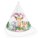Καπελάκια πάρτυ Ζώα της Ζούγκλας (4 τεμ)