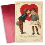 Κάρτα Αγίου Βαλεντίνου - Ζευγάρι Vintage
