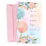 Ευχετήρια Κάρτα για κοριτσάκι - Watercolor
