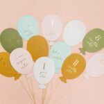 Κάρτες μπαλονάκια για φωτογραφίες μωρού κάθε μήνα