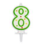 Κεράκι Τούρτας Aριθμός 8 πουά