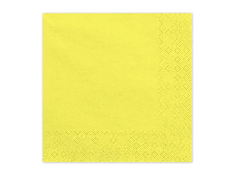 kitrines-chartopetsetes-_20-tem__1 Κίτρινες Χαρτοπετσέτες (20 τεμ) - Image 1