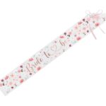 Κορδέλα μπάτσελορ Bride to be με λουλούδια