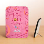 Κορνίζα Αλουμινίου Με Ξύλινο Πλαίσιο - Teach Love Inspire