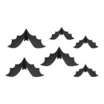 Κρεμαστά Διακοσμητικά Νυχτερίδες (6 τεμ)