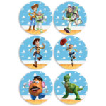 Ξύλινες Κονκάρδες Toy Story (6 τεμ)