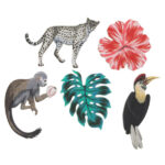 Ξύλινες φιγούρες Tropical (10 τεμ)