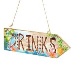 Ξύλινη Πινακίδα βέλος Summer Party