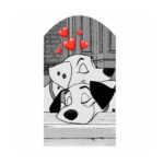 Ξύλινο διακοσμητικό Σκυλάκια Δαλματίας