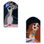 Ξύλινο διακοσμητικό Λαίδη & Αλήτης (2 τεμ)