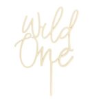 Ξύλινο topper τούρτας Wild One