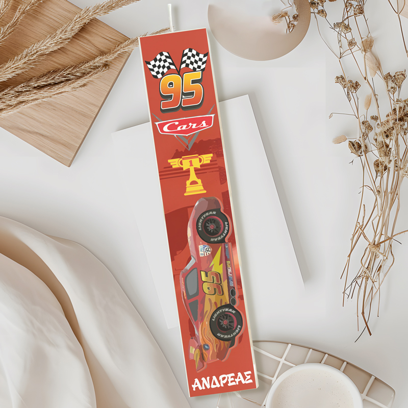 lampada-cars-mcqueen-tipomeni Λαμπάδα Cars McQueen Τυπωμένη - Image 1