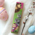 Λαμπάδα Μάσα και Αρκούδος Τυπωμένη