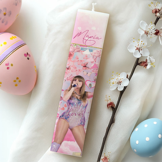 lampada-taylor-swift-tipomeni Λαμπάδα Taylor Swift Τυπωμένη - Image 1