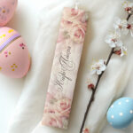 Λαμπάδα Τριαντάφυλλα Τυπωμένη