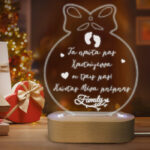 Φωτιστικό led με βάση - Πρώτα Χριστούγεννα