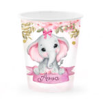 Ποτήρια με όνομα Ελεφαντάκι κορίτσι (3 τεμ)