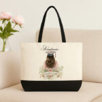 Λινή Τσάντα Για Απόφοιτο - Floral Κορίτσι