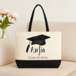 Λινή Τσάντα Για Απόφοιτο - Καπέλο