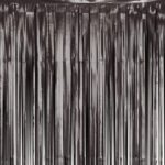 Μαύρη Ματ Κουρτίνα Διακόσμησης