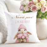 Πασχαλινό Μαξιλάρι - Kουνελάκι Νονά Σ΄αγαπώ