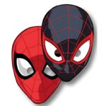 Μάσκες Spiderman Χάρτινες (6 τεμ)