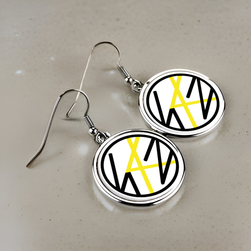 metallika-skoularikia-stroggila-stray-kids-logo Μεταλλικά Σκουλαρίκια στρογγυλά Stray Kids Logo - Image 1