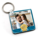 Μπρελόκ Best Dad με φωτογραφία