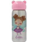 Παγούρι με ροζ καπάκι αρκουδάκι - Νεραϊδούλα