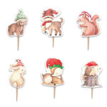 Οδοντογλυφίδες Χριστουγεννιάτικες - Woodland (6 τεμ)