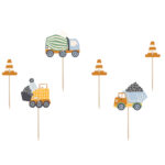 Οδοντογλυφίδες πάρτυ Εργοτάξιο (6 τεμ)