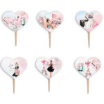 Οδοντογλυφίδες πάρτυ Girl in Paris (6 τεμ)