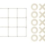 Παιχνίδι Τρίλιζας με σχοινί και ξύλινα σύμβολα (Real Size)